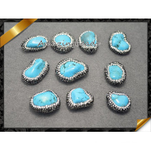 Moda pérola jóias de pérolas com cristal, pedras semi preciosas gemstone solta atacado pavimentar strass, turquesa bead (ef0114)